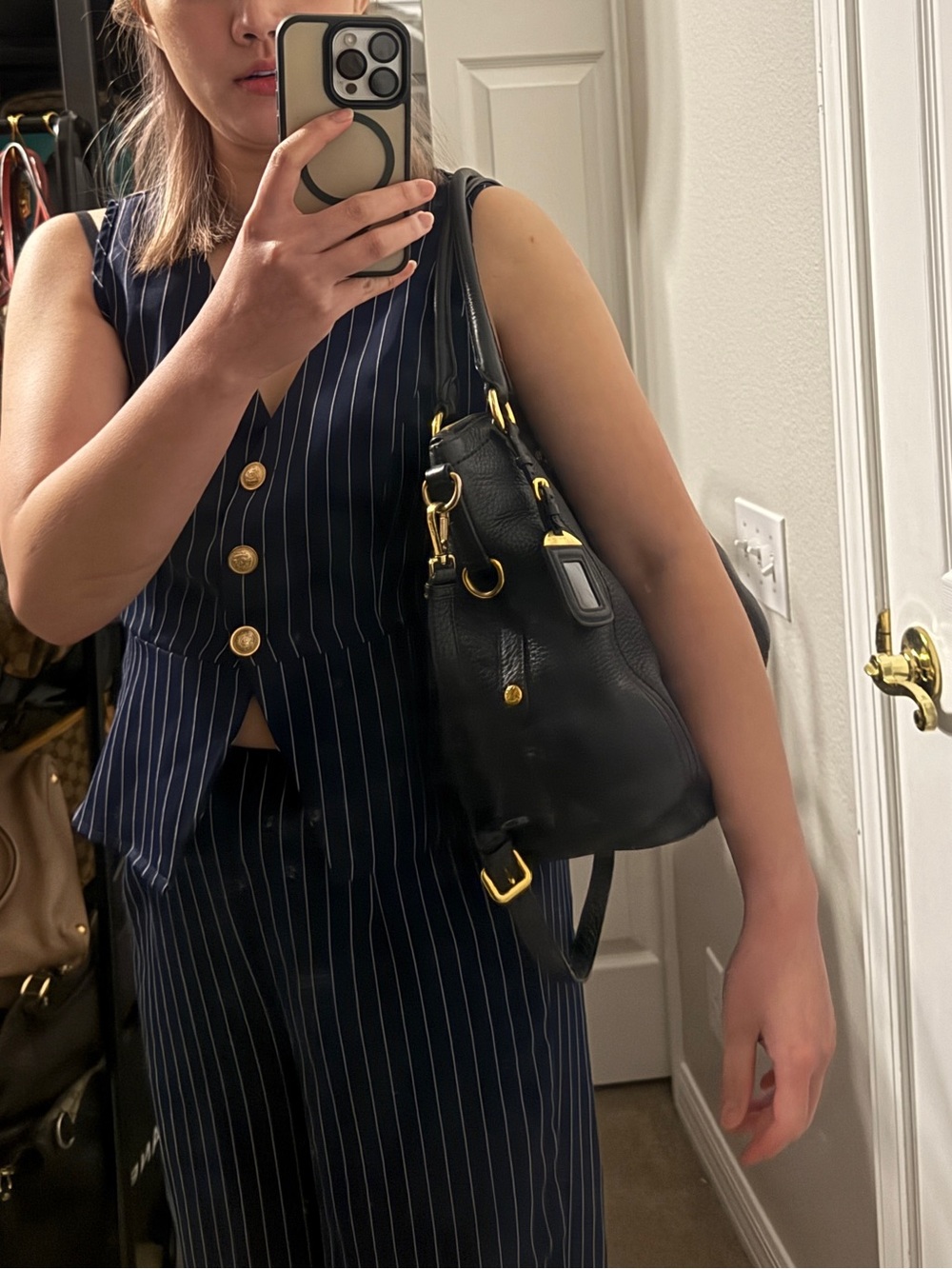 Prada Black Pebbled Leather Tote Bag - Picture 14 of 16